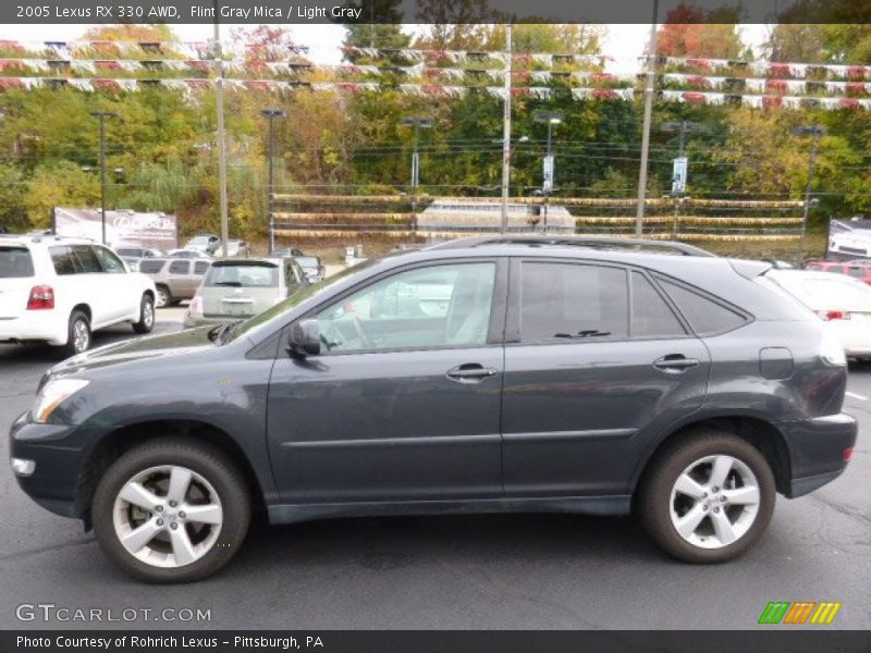 Flint Gray Mica / Light Gray 2005 Lexus RX 330 AWD