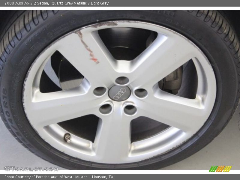 Quartz Grey Metallic / Light Grey 2008 Audi A6 3.2 Sedan