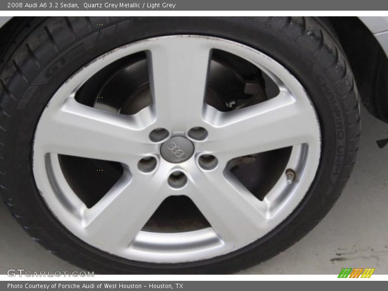 Quartz Grey Metallic / Light Grey 2008 Audi A6 3.2 Sedan