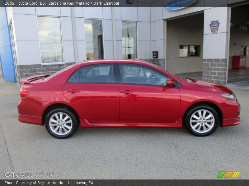 Barcelona Red Metallic / Dark Charcoal 2009 Toyota Corolla S