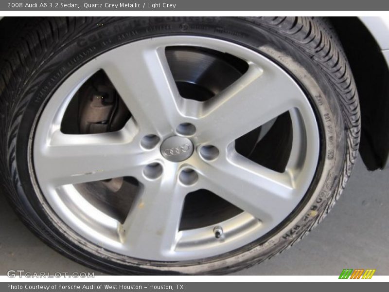 Quartz Grey Metallic / Light Grey 2008 Audi A6 3.2 Sedan