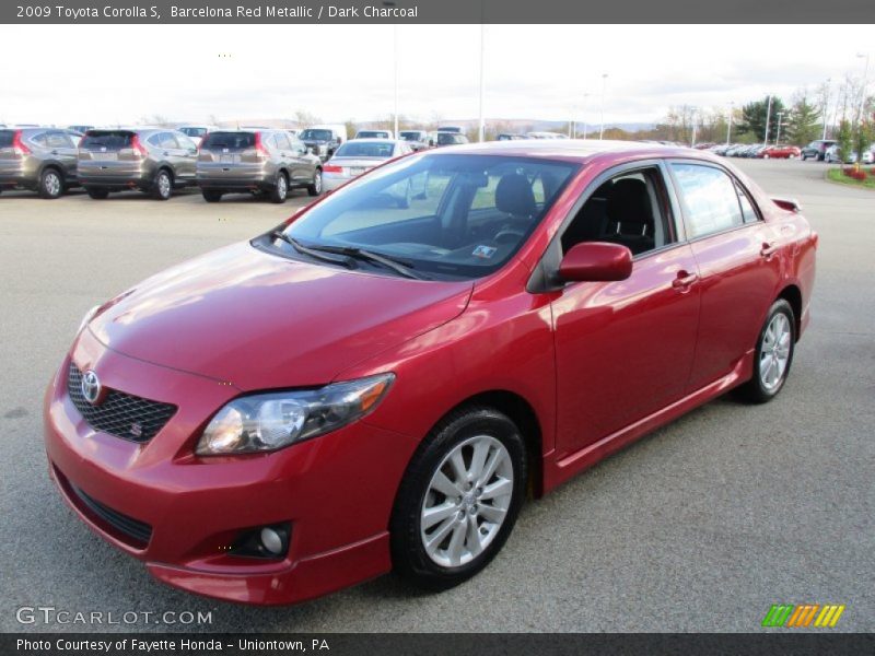 Barcelona Red Metallic / Dark Charcoal 2009 Toyota Corolla S