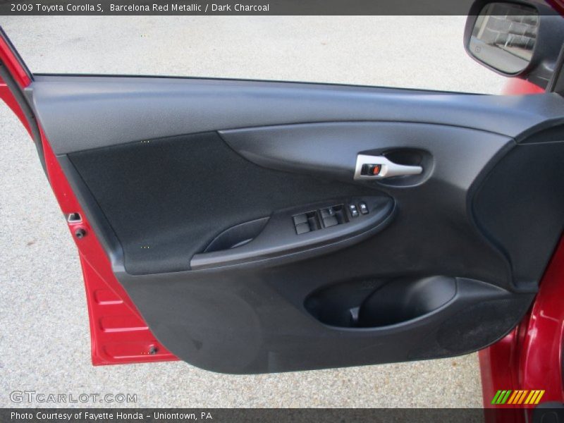 Barcelona Red Metallic / Dark Charcoal 2009 Toyota Corolla S