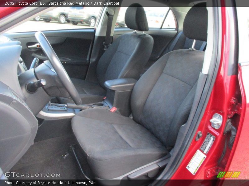 Barcelona Red Metallic / Dark Charcoal 2009 Toyota Corolla S