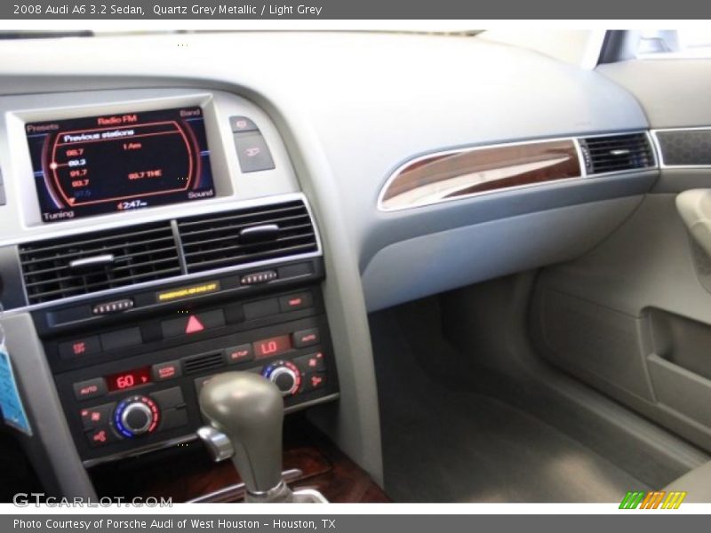Quartz Grey Metallic / Light Grey 2008 Audi A6 3.2 Sedan