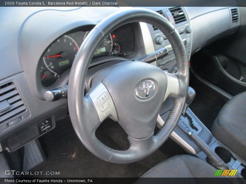 Barcelona Red Metallic / Dark Charcoal 2009 Toyota Corolla S