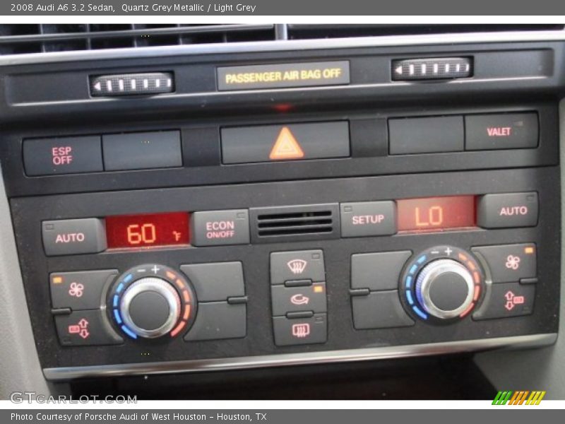 Quartz Grey Metallic / Light Grey 2008 Audi A6 3.2 Sedan