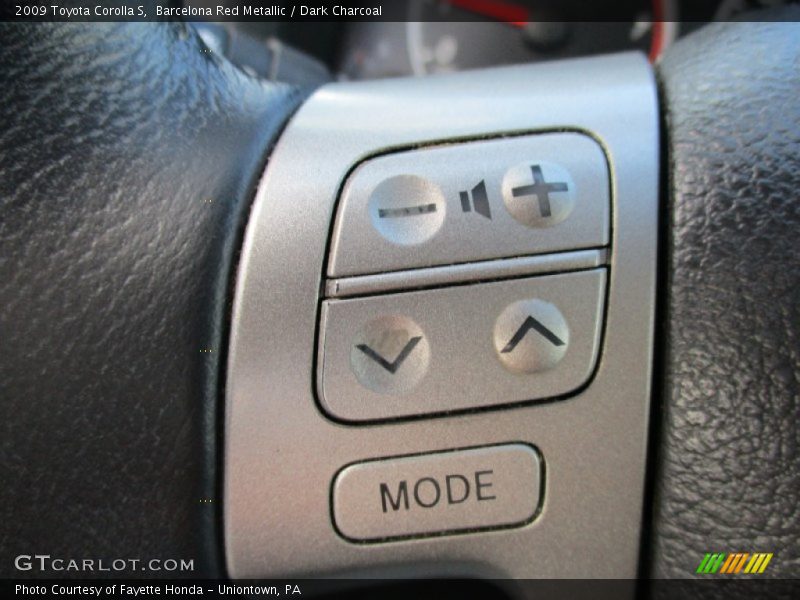 Barcelona Red Metallic / Dark Charcoal 2009 Toyota Corolla S