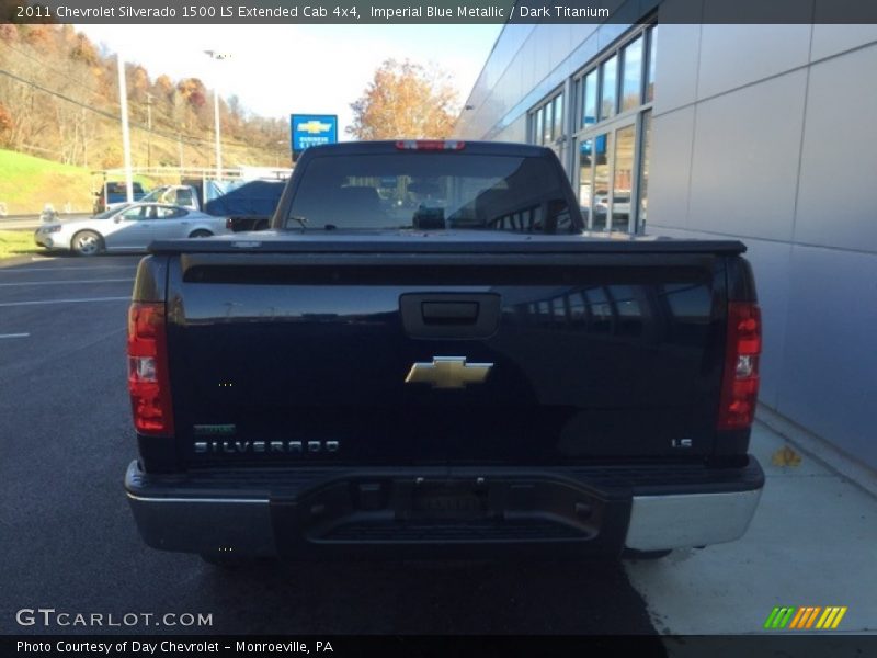 Imperial Blue Metallic / Dark Titanium 2011 Chevrolet Silverado 1500 LS Extended Cab 4x4