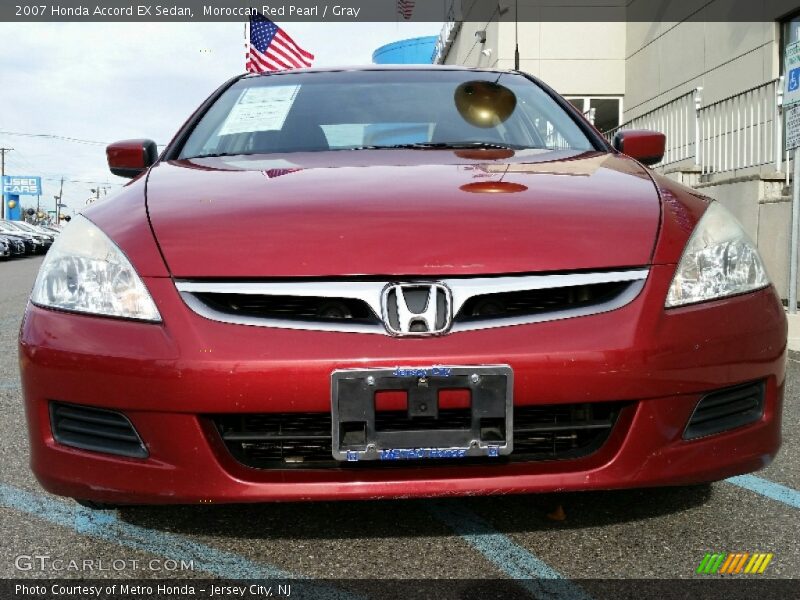 Moroccan Red Pearl / Gray 2007 Honda Accord EX Sedan