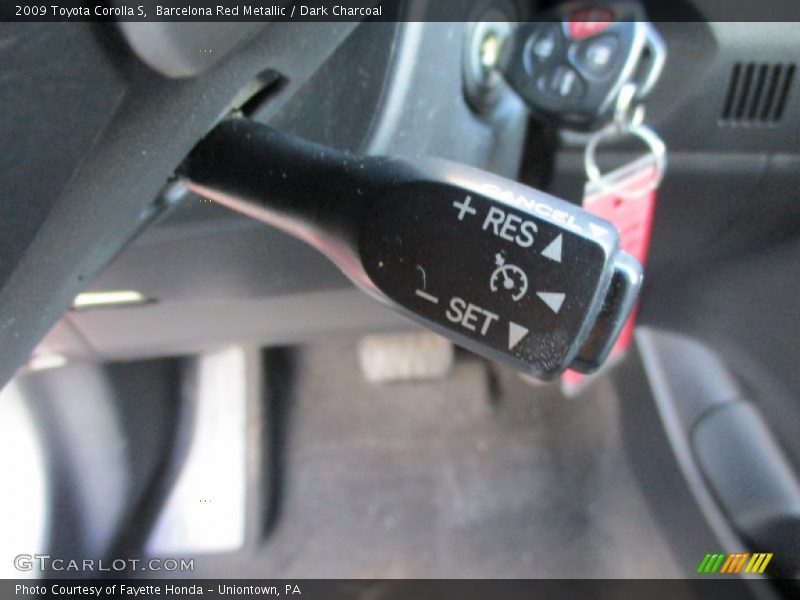 Barcelona Red Metallic / Dark Charcoal 2009 Toyota Corolla S