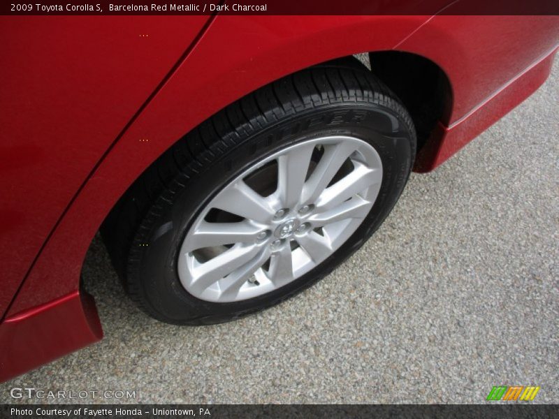 Barcelona Red Metallic / Dark Charcoal 2009 Toyota Corolla S