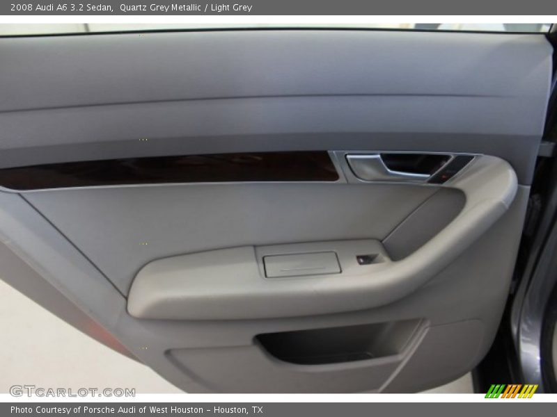 Quartz Grey Metallic / Light Grey 2008 Audi A6 3.2 Sedan