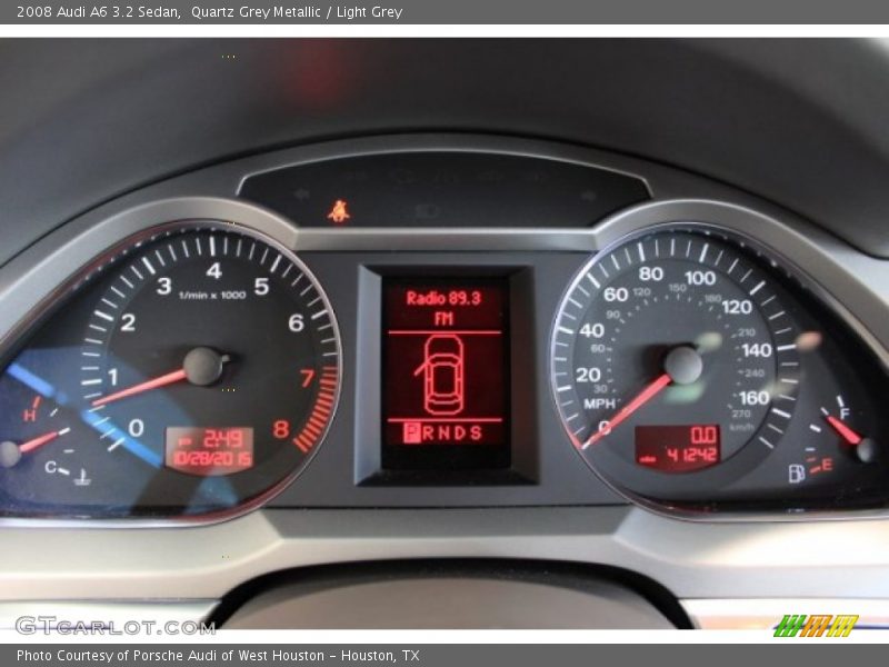 Quartz Grey Metallic / Light Grey 2008 Audi A6 3.2 Sedan
