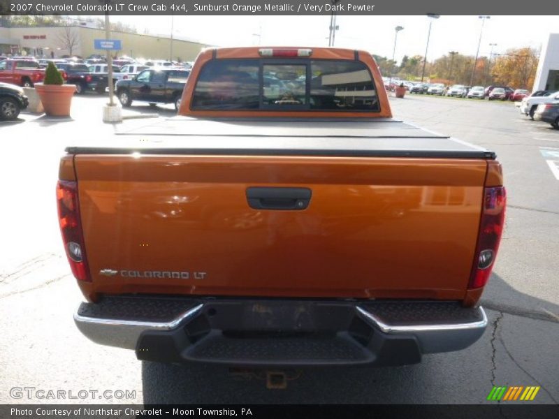 Sunburst Orange Metallic / Very Dark Pewter 2007 Chevrolet Colorado LT Crew Cab 4x4