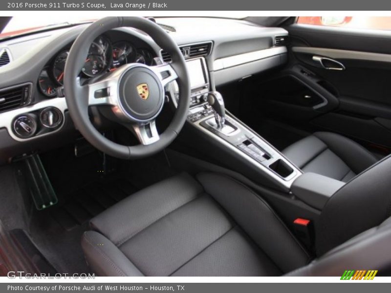 Black Interior - 2016 911 Turbo S Coupe 