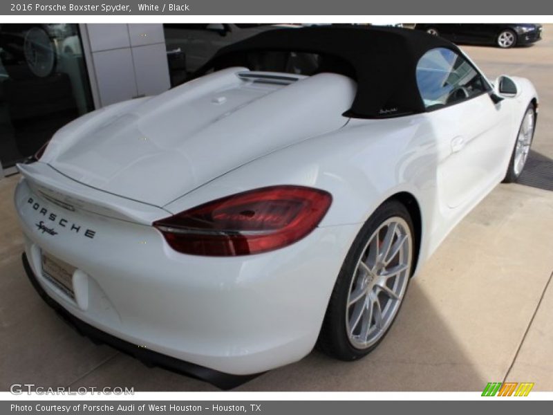 White / Black 2016 Porsche Boxster Spyder