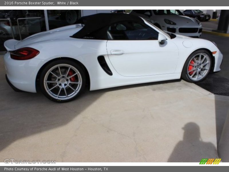 White / Black 2016 Porsche Boxster Spyder