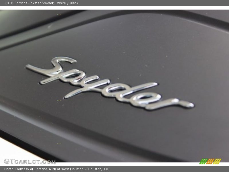White / Black 2016 Porsche Boxster Spyder