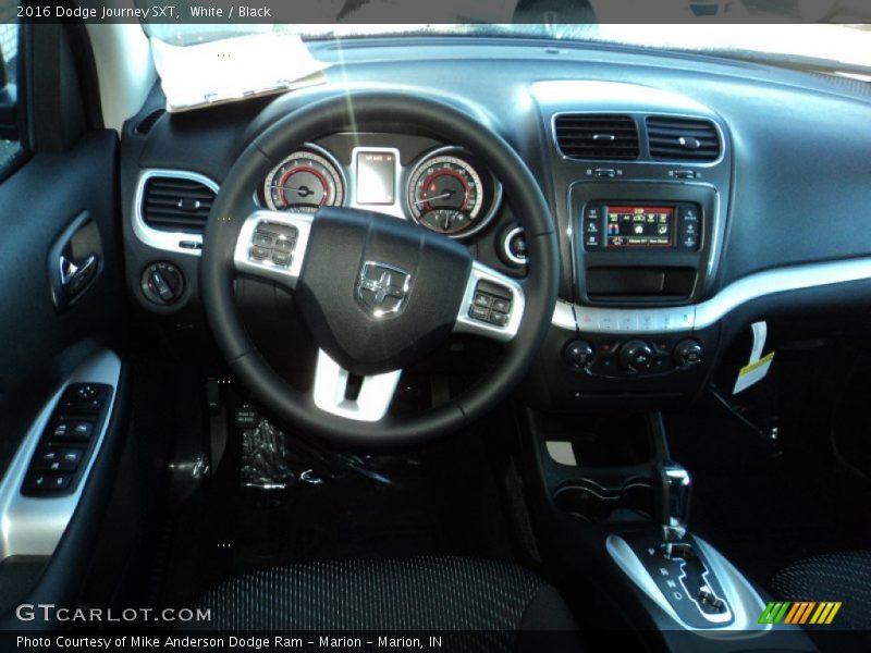 White / Black 2016 Dodge Journey SXT