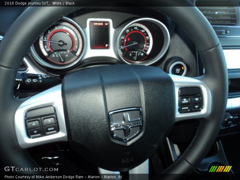 White / Black 2016 Dodge Journey SXT