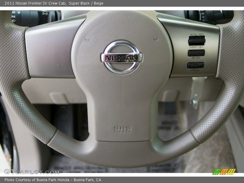 Super Black / Beige 2011 Nissan Frontier SV Crew Cab