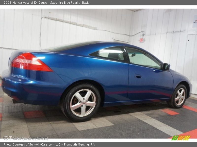 Sapphire Blue Pearl / Black 2003 Honda Accord EX Coupe