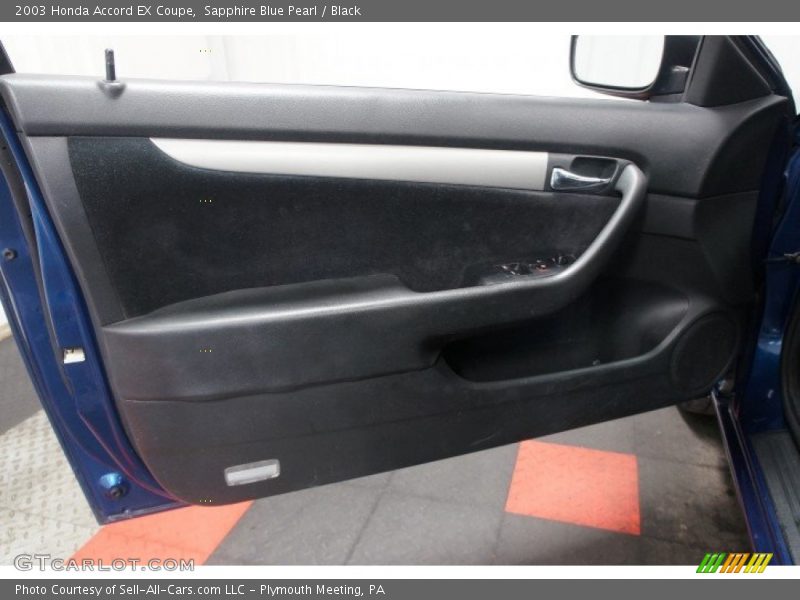 Sapphire Blue Pearl / Black 2003 Honda Accord EX Coupe