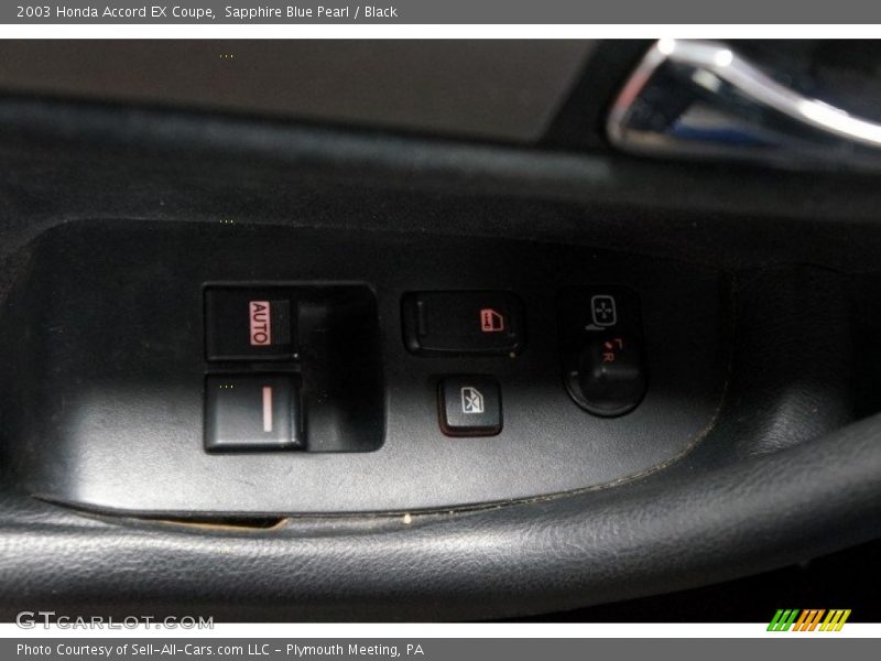 Sapphire Blue Pearl / Black 2003 Honda Accord EX Coupe