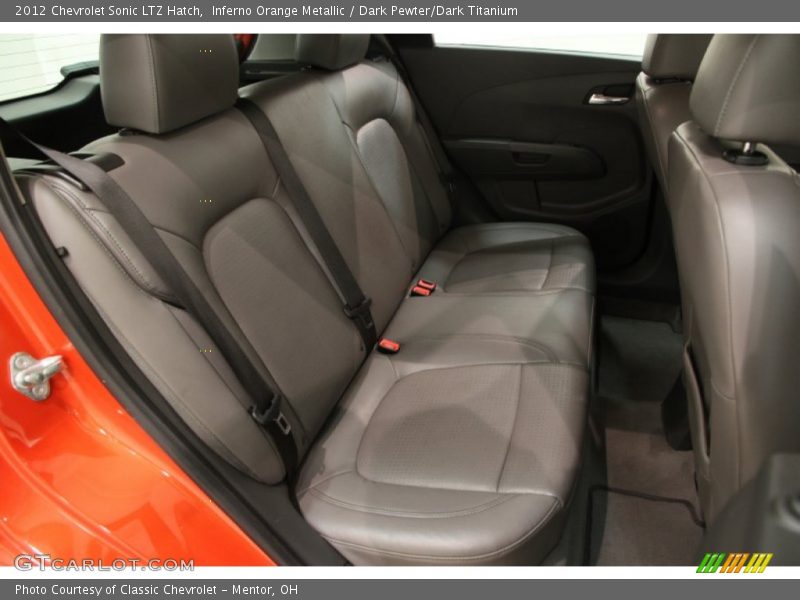Inferno Orange Metallic / Dark Pewter/Dark Titanium 2012 Chevrolet Sonic LTZ Hatch