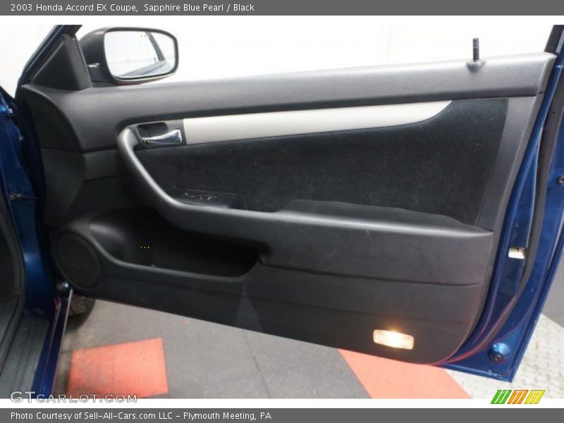 Sapphire Blue Pearl / Black 2003 Honda Accord EX Coupe