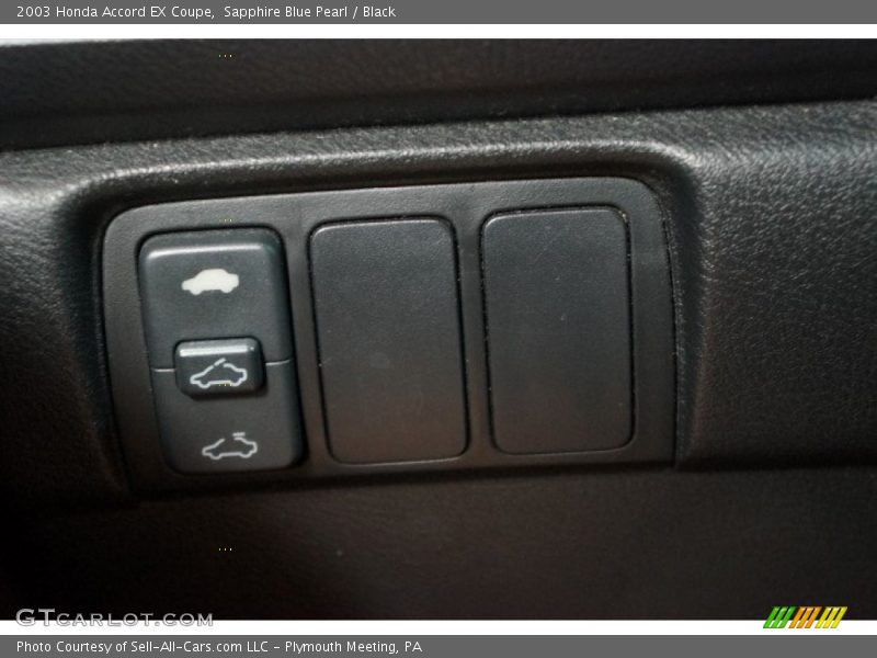 Sapphire Blue Pearl / Black 2003 Honda Accord EX Coupe