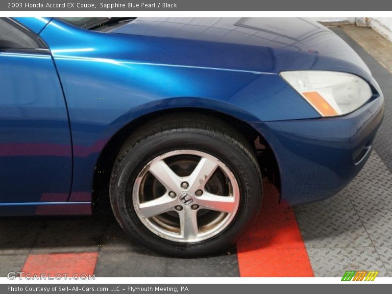 Sapphire Blue Pearl / Black 2003 Honda Accord EX Coupe