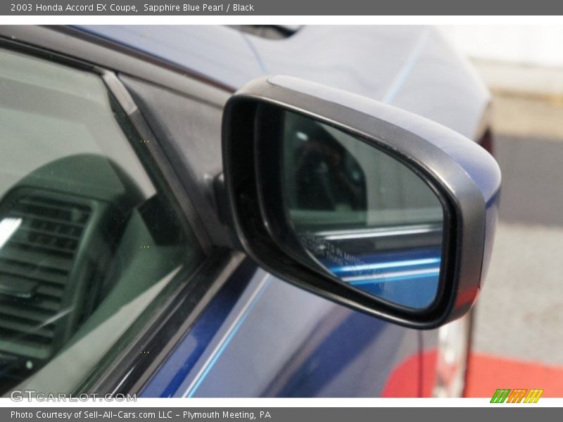 Sapphire Blue Pearl / Black 2003 Honda Accord EX Coupe