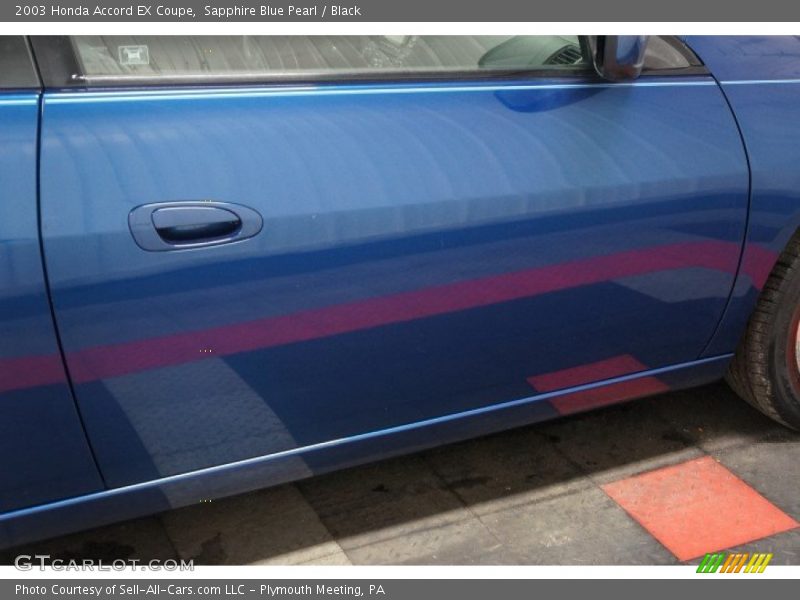 Sapphire Blue Pearl / Black 2003 Honda Accord EX Coupe