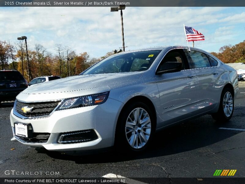 Silver Ice Metallic / Jet Black/Dark Titanium 2015 Chevrolet Impala LS