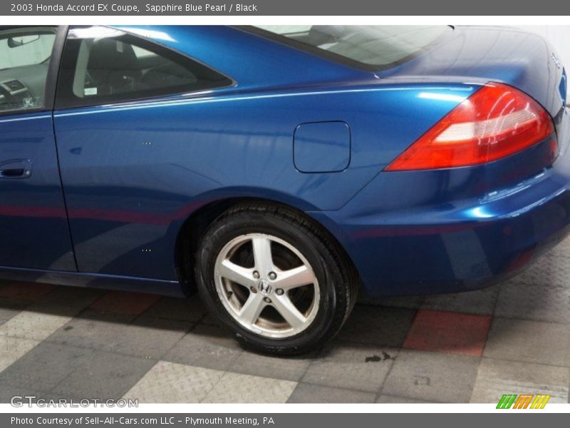 Sapphire Blue Pearl / Black 2003 Honda Accord EX Coupe