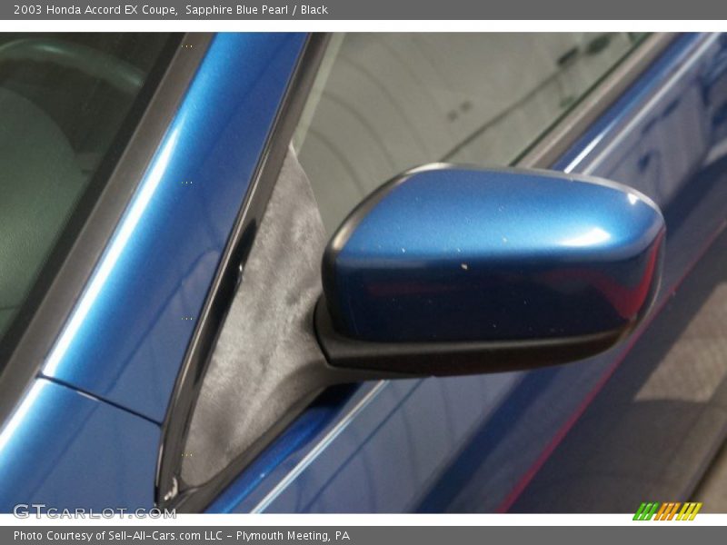 Sapphire Blue Pearl / Black 2003 Honda Accord EX Coupe