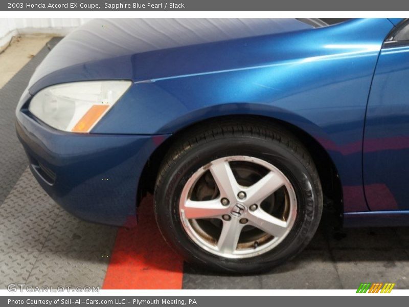 Sapphire Blue Pearl / Black 2003 Honda Accord EX Coupe