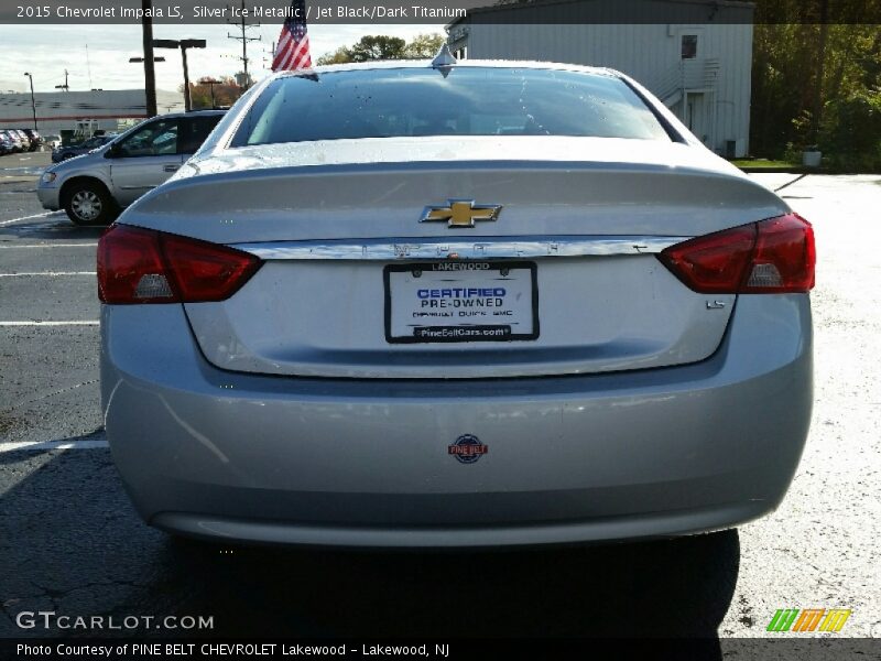 Silver Ice Metallic / Jet Black/Dark Titanium 2015 Chevrolet Impala LS