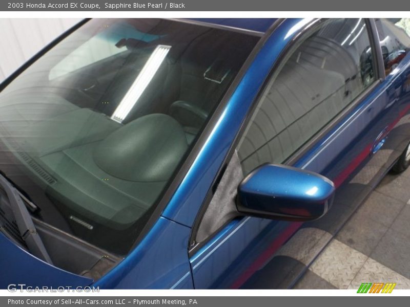 Sapphire Blue Pearl / Black 2003 Honda Accord EX Coupe