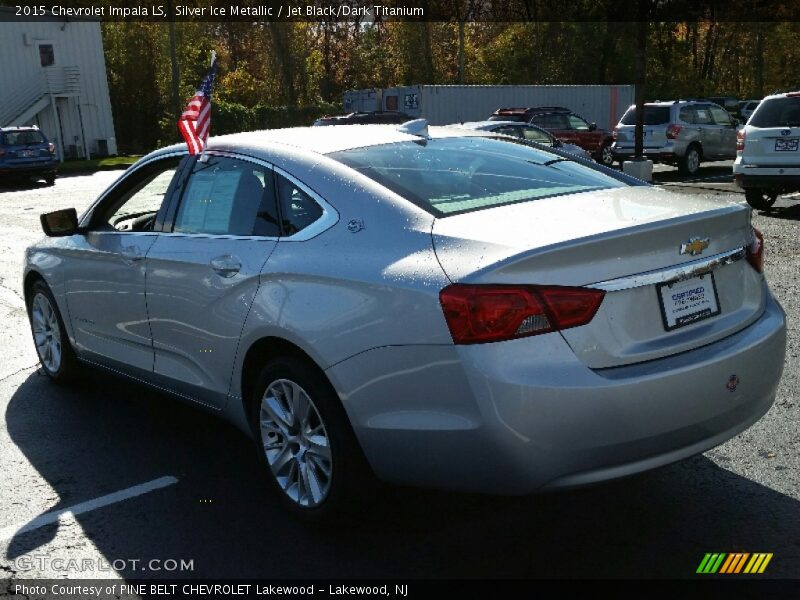 Silver Ice Metallic / Jet Black/Dark Titanium 2015 Chevrolet Impala LS