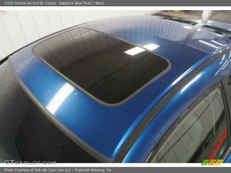 Sapphire Blue Pearl / Black 2003 Honda Accord EX Coupe