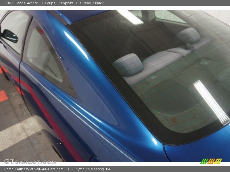 Sapphire Blue Pearl / Black 2003 Honda Accord EX Coupe