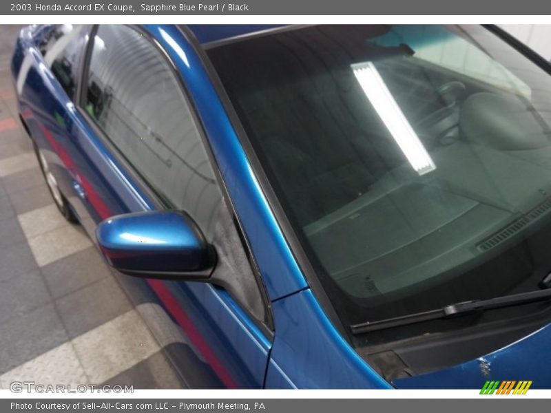 Sapphire Blue Pearl / Black 2003 Honda Accord EX Coupe