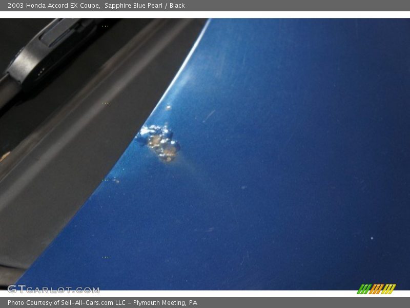 Sapphire Blue Pearl / Black 2003 Honda Accord EX Coupe