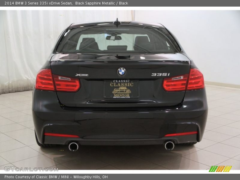 Black Sapphire Metallic / Black 2014 BMW 3 Series 335i xDrive Sedan