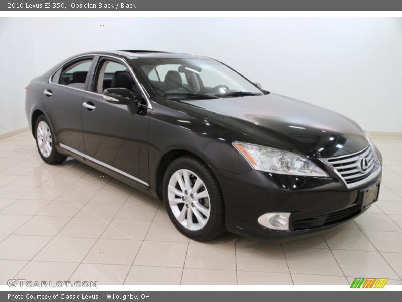 Obsidian Black / Black 2010 Lexus ES 350