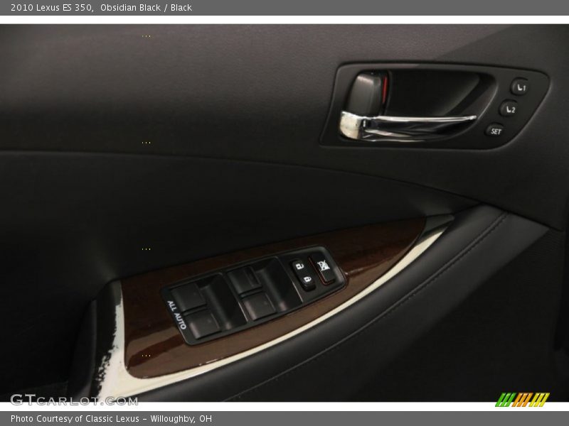 Obsidian Black / Black 2010 Lexus ES 350