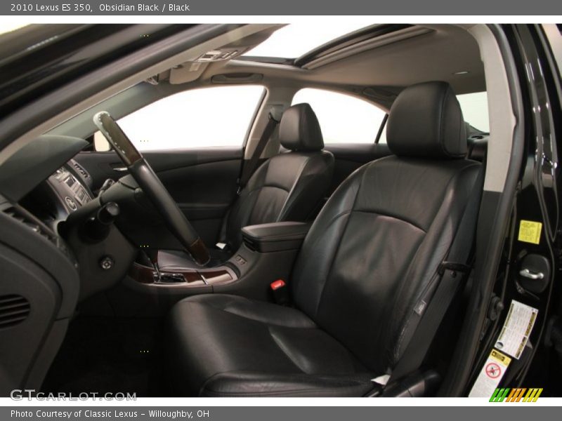 Obsidian Black / Black 2010 Lexus ES 350
